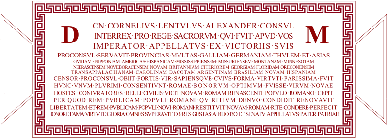 Tabula ansata cum versu Saturnino de Cn. Lentulo Alexandro - MINI.gif