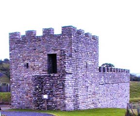A reconstruction of part of the Wall at Vindolanda